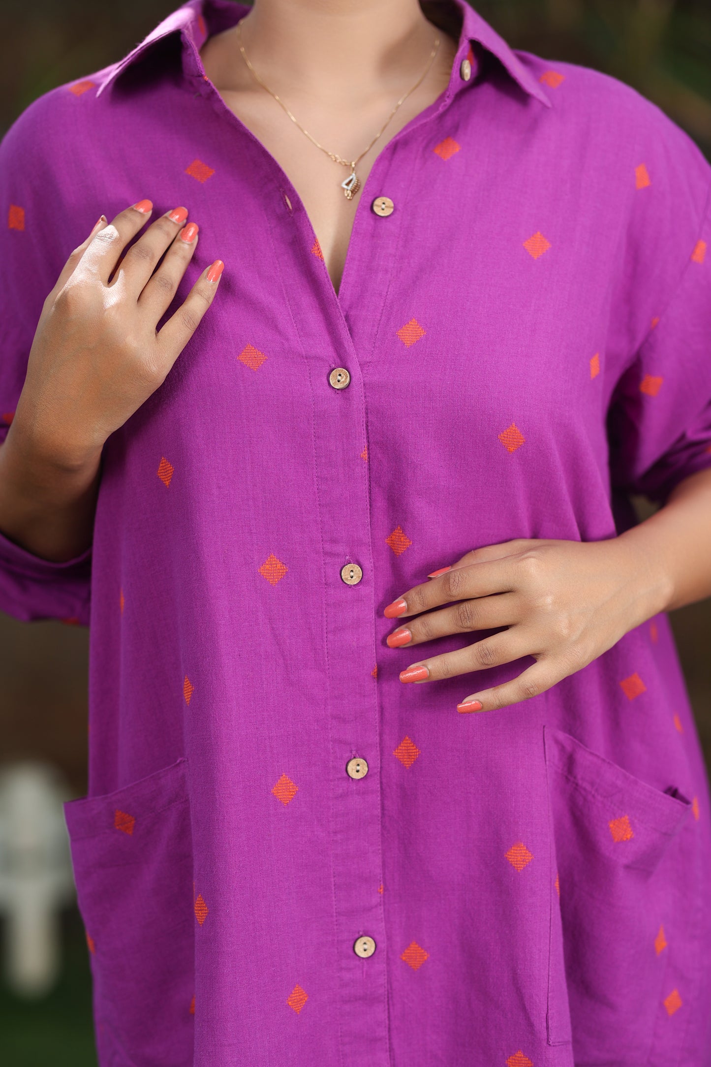 Mulberry Shirt Dress